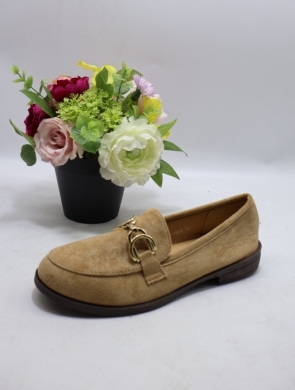 Mokasyny damskie na płaskim (36-41) H8-1027 KHAKI