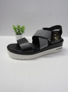 Sandały damskie na koturnie (36-41) YO-754 BLACK