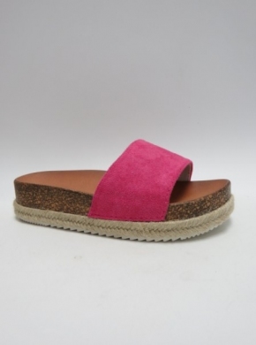 Klapki damskie na koturnie (36-41) DF850 FUCHSIA