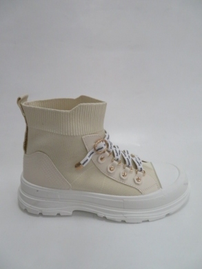 Sneakersy damskie wysokie (36-41) R933 BEIGE