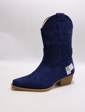 Botki damskie na obcasie (36-41) SU732 DBLUE