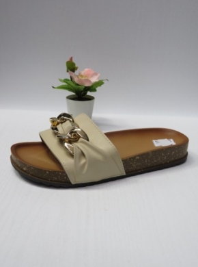Klapki damskie na płaskim (36-41) DM-39 BEIGE