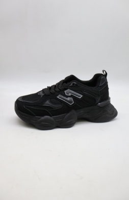 Buty sportowe damskie na płaskim (36-41) 24071 BLACK