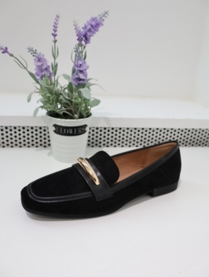 Mokasyny damskie na płaskim (36-41) 9735 BLACK