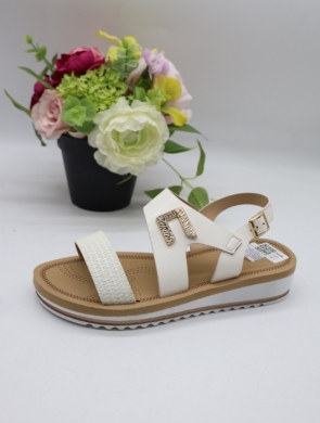 Sandały damskie na płaskim (36-41) 8006A WHITE