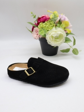 Klapki damskie na płaskim (36-41) 6472 BLACK
