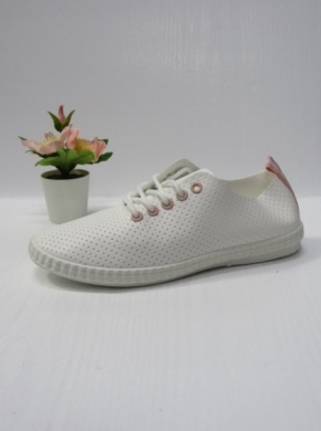 Tenisówki damskie (36-41) 2182 WHITE/PINK