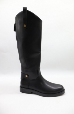 Kozaki damskie na płaskim (36-41) 52266 BLACK