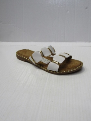 Klapki damskie na płaskim (36-41) DM99 WHITE