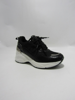 Buty sportowe damskie na koturnie (36-41) 22250 BLACK