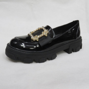 Mokasyny damskie na płaskim (36-41) BL052 BLACK