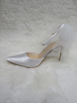 Sandały damskie na szpilce (36-41) CC223 WHITE