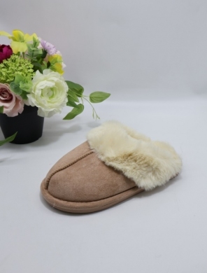 Kapcie damskie ocieplane (36-41) BO-609 KHAKI