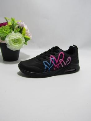 Buty sportowe damskie na płaskim (36-41) AF23-202 BLACK