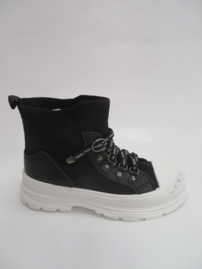 Sneakersy damskie wysokie (36-41) R933 BLACK