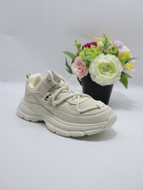 Buty sportowe dziewczęce (34-39) EC378-2 BEIGE
