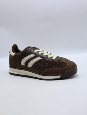 Buty sportowe damskie na płaskim (36-41) 25023 BROWN