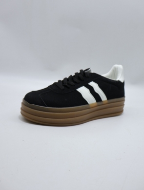 Buty sportowe damskie na płaskim (36-41) 203 BLACK