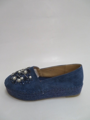 Mokasyny damskie na koturnie (36-41) 5471 BLUE