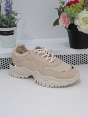 Buty sportowe damskie na płaskim (36-41) A15 BEIGE