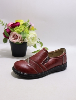 Półbuty damskie na płaskim (36-41) 22T104-6 RED