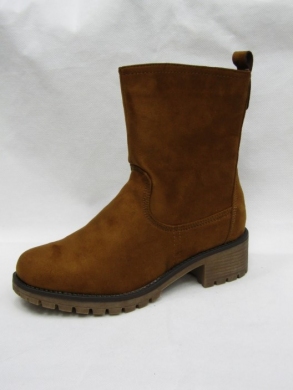 Kozaki damskie na płaskim (36-41) 8B905 CAMEL