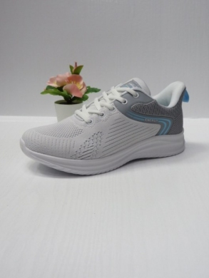 Buty sportowe damskie na płaskim (36-41) LXC 8451-H WHITE/LGREY