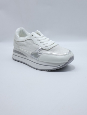 Buty sportowe damskie na płaskim (36-41) S068 WHITE