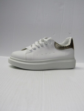Buty sportowe damskie na płaskim (36-41) BO-632 WHITE/GOLD
