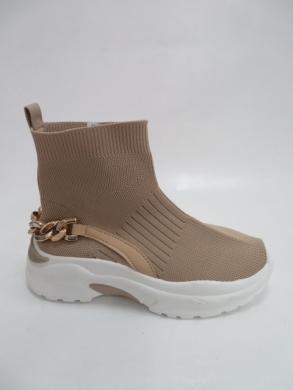 Sneakersy damskie wysokie (36-41) F071 KHAKI