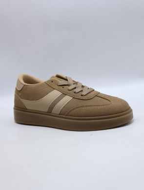 Buty sportowe damskie na płaskim (36-41) 878 KHAKI