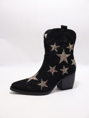 Botki damskie na obcasie (36-41) T287 BLACK