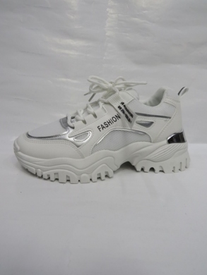 Sneakersy damskie niskie (36-41) 6810-8 WHITE