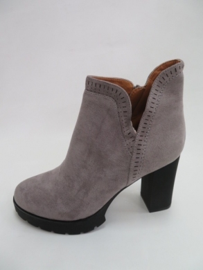 Botki damskie jesienne na obcasie (36-41) A5801 GREY