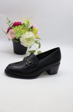 Mokasyny damskie na koturnie (36-41) 570 BLACK