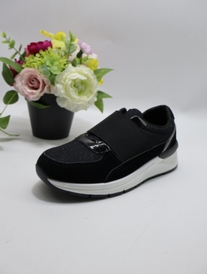 Buty sportowe damskie na płaskim (36-41) LS2355 BLACK