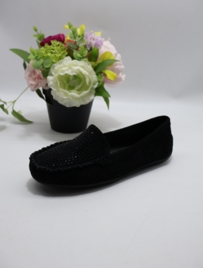 Mokasyny damskie na płaskim (36-41) RQ025 BLACK