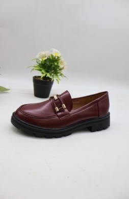 Mokasyny damskie na płaskim (36-41) J1920 WINE