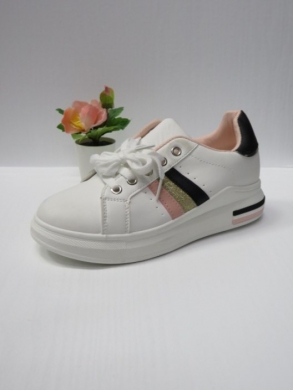 Buty sportowe damskie na płaskim (36-41) 5800-8 WHITE