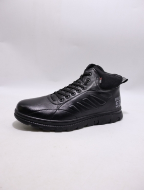 Botki męskie ocieplane (40-45) 62212-21 BLACK