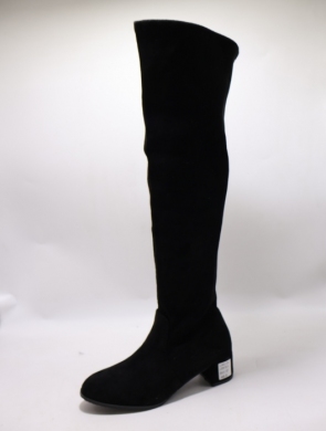 Kozaki damskie na obcasie (36-41) L006 BLACK