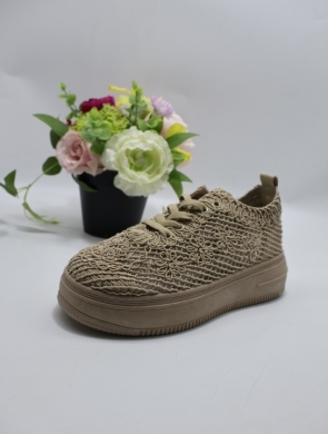 Buty sportowe damskie na płaskim (36-41) SF-68 KHAKI