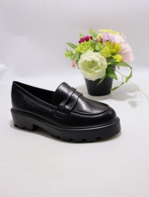 Półbuty damskie na płaskim (36-41) JX961 BLACK