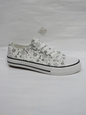 Trampki damskie na płaskim (36-41) BL361 WHITE