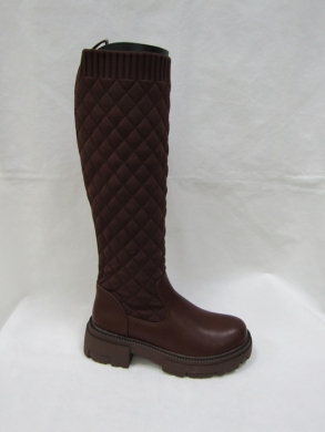 Kozaki damskie na płaskim (36-41) NS280 BROWN