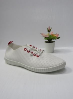 Tenisówki damskie (36-41) 2182 WHITE/RED