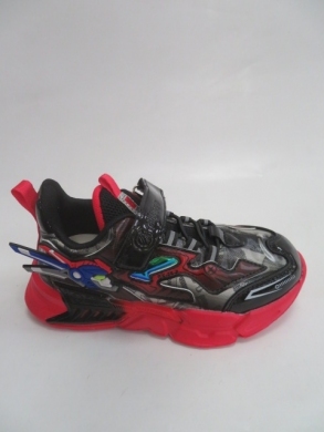 Sneakersy chłopięce (27-31) L318 BLACK/RED