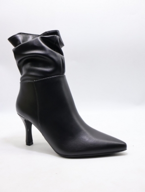 Botki damskie na szpilce (36-41) 8746-1 BLACK