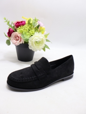 Mokasyny damskie na płaskim (36-41) H8-1051 BLACK