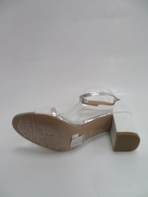 Sandały damskie na obcasie (36-41) A3076 SILVER